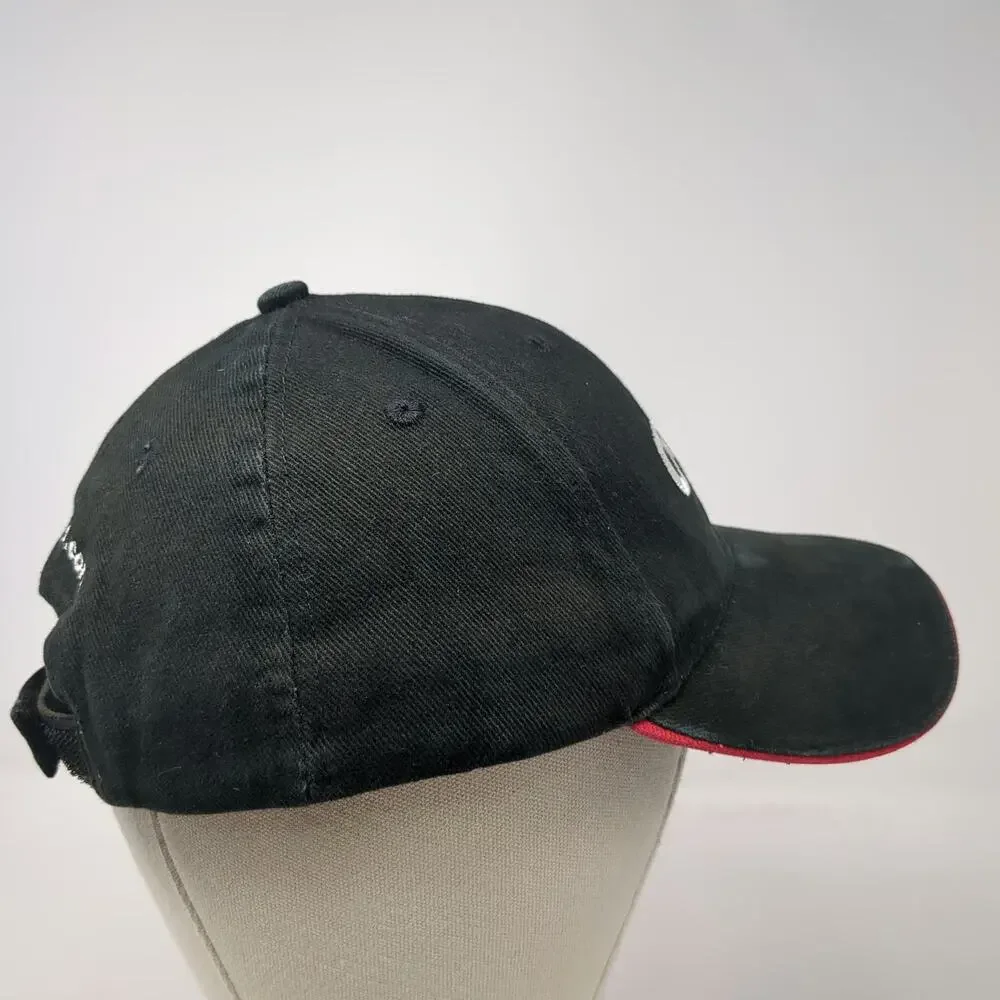 Crafco Baseball Cap Black One Size Hat American Flag Logo Strapback Pavement